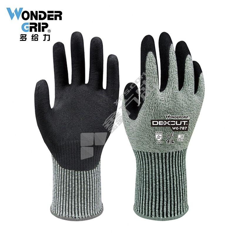 多给力 防滑防油防护手防割5级防切割手套 WG-787 L