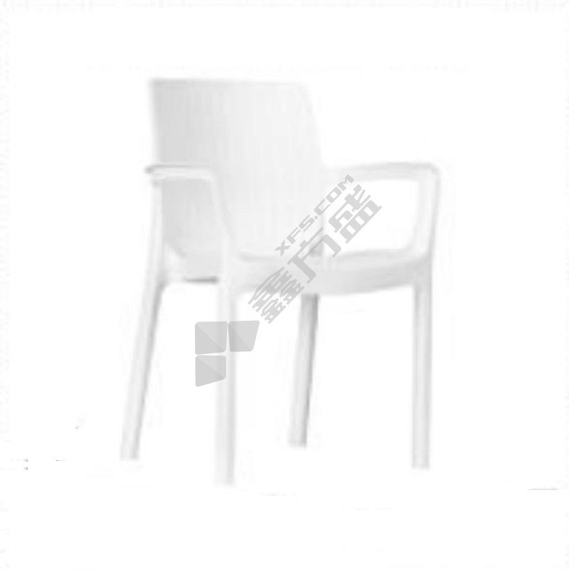 立昌 椅子XRB-102 SH45cm 白色 L54.5*W59*H84.5