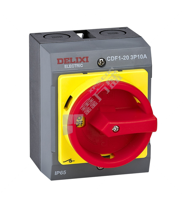 德力西DELIXI 组合开关CDF1-32 导轨安装 CDF1-32 25A 3P 导轨安装