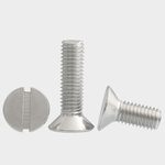 4.8级镀锌一字沉头螺栓全牙 M16 60mm