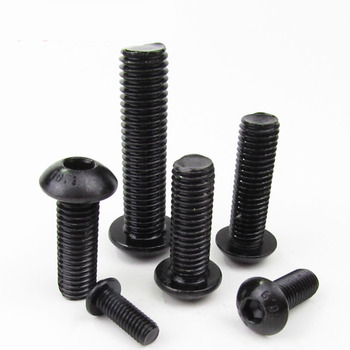 威工 ANSI/ASME B18.3BT内六角发黑半圆头螺栓6#  6#-32  5/16