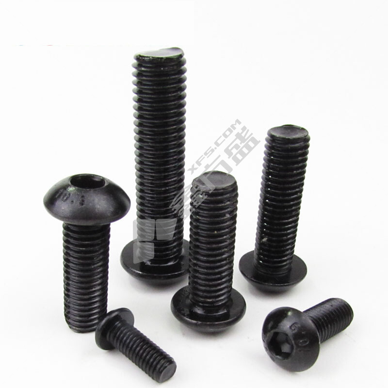 威工 ANSI/ASME B18.3BT内六角发黑半圆头螺栓6#  6#-32  5/16