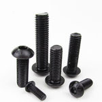 威工 ANSI/ASME B18.3BT内六角发黑半圆头螺栓  1/4-20  5/8