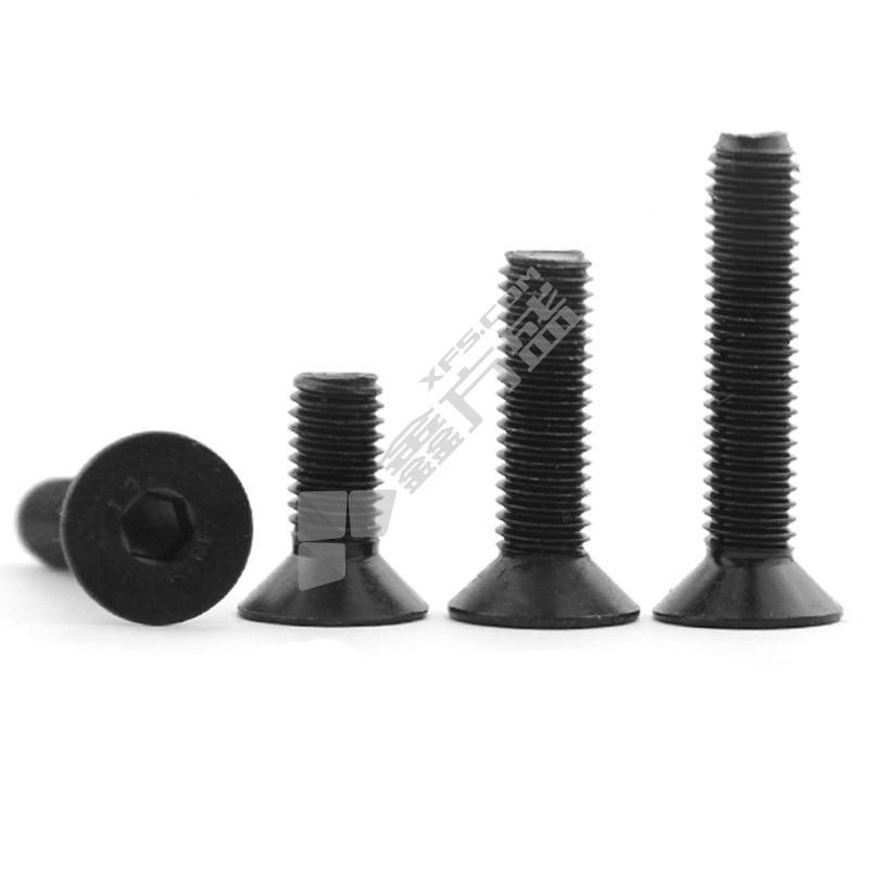 威工 ANSI/ASME B18.3F内六角发黑沉头螺栓6#  6#-32  3/8