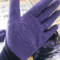 星宇 L528 十三针藏青涤纶紫皱纹吊卡手套 8码/M码 紫色 L528