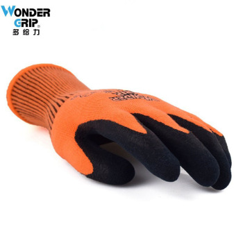 多给力 双涂层防寒作业手套 WG-320 L 橙黑色