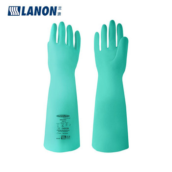 兰浪 SR100丁腈防化手套 XL码 桃源绿 SR100L