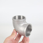 好管中联智通 304不锈钢90°内牙双联弯头 DN25*1寸