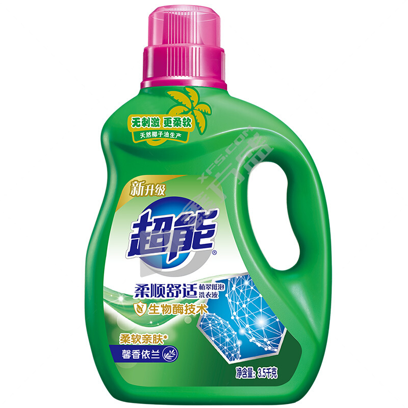 超能 植翠柔顺舒适洗衣液 大瓶 3.5kg