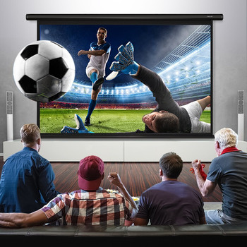 得力 电动遥控投影幕 50443 120英寸 16:10