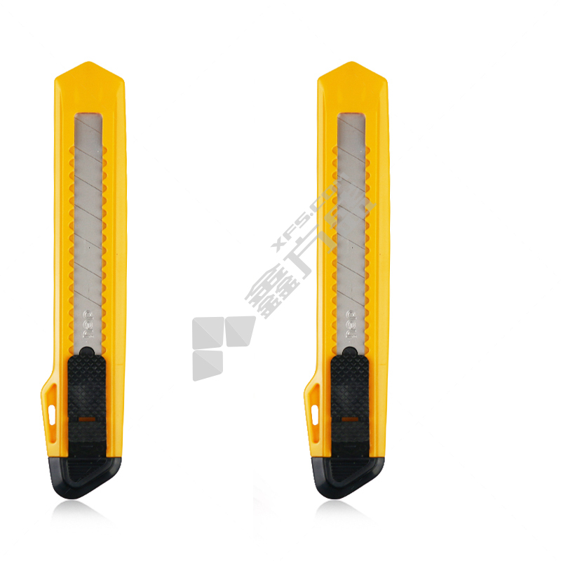 得力deli 美工刀2001 2001 18mm*8刀头 黄色