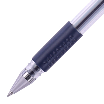 得力deli 中性笔6600ES 透明 墨蓝色 0.5mm 6600ES
