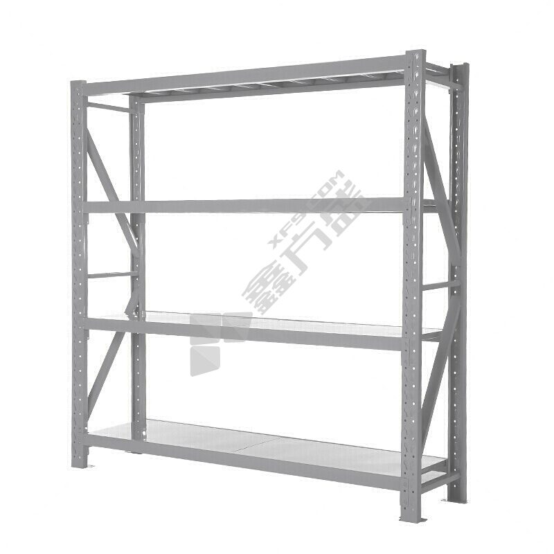 思特博 轻型货架主架 四层 1500mm*400mm*2000mm（四层，100KG）-灰色