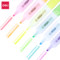 得力 S628 荧光笔套装 彩色 S628