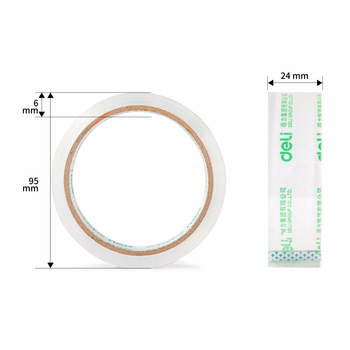 得力 封箱胶带30131 30131 24mm*40y 50μm 透明