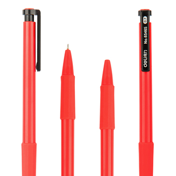 得力 6546S 中油笔 红色 0.7mm 6546S