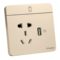 施耐德 绎尚系列 五孔插座带一位USB E8342610USB-WG-C1 10A