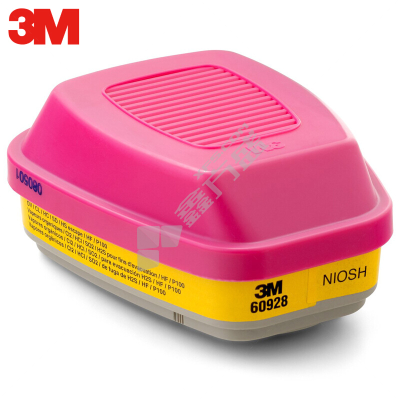 3M 60928滤毒盒 粉色 60928