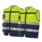 安大叔 JJ-A555 反光背心 XL码 荧光黄拼藏青 JJ-A555