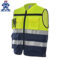 安大叔 JJ-A555 反光背心 XL码 荧光黄拼藏青 JJ-A555