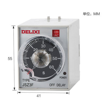 德力西DELIXI 时间继电器JSZ3F型AC220V JSZ3F  30M  AC220V