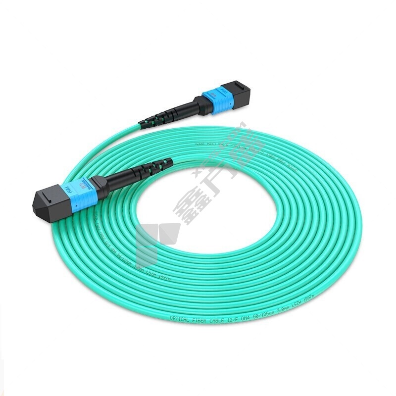 胜为shengwei MPO-MPO多模8芯OM4光纤跳线 蓝色FMPP-8015 15米