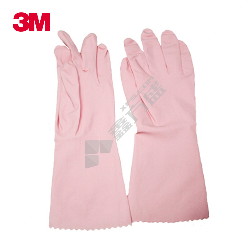3M 思高合宜纤巧手套 M 粉色 天然橡胶 XY003826720