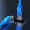 胜为shengwei 超五类网络跳线百兆 0.5米 蓝色LC-2005C