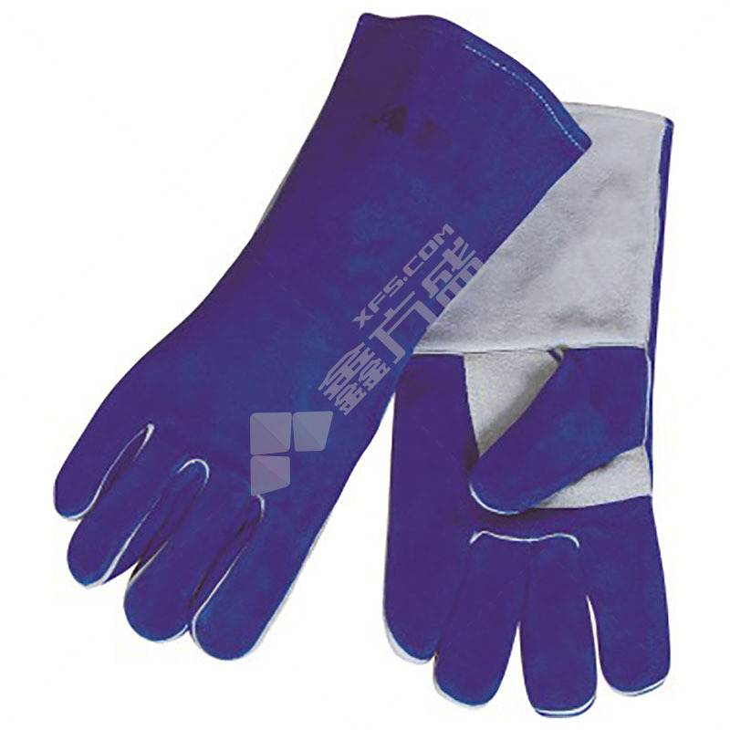 友盟 高档 护掌烧焊手套 M码 彩蓝色 AP-2601