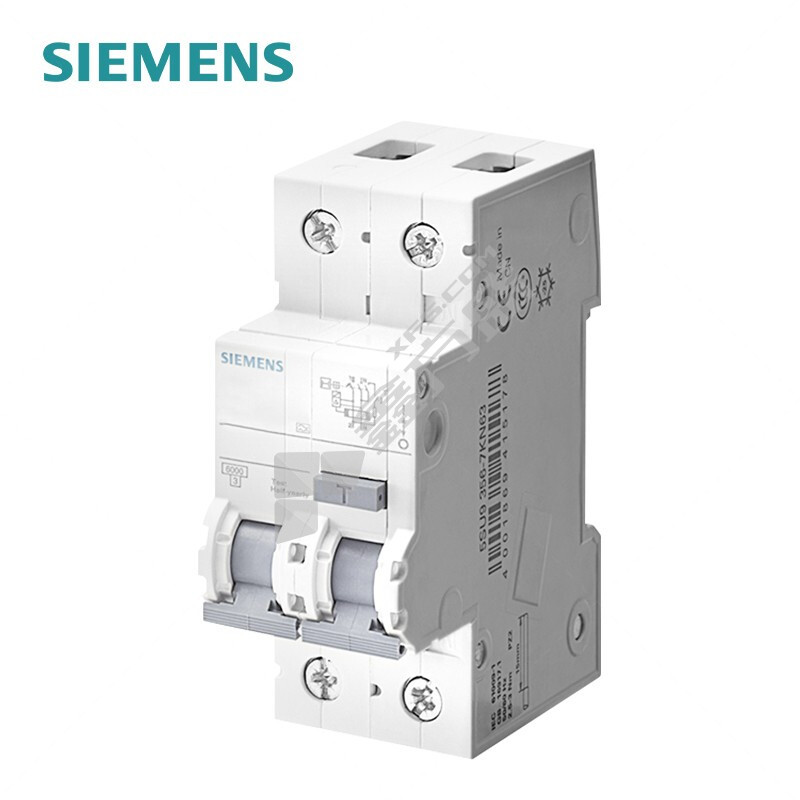 西门子 SIEMENS 微型漏电断路器5SU13系列1P+N 5SU1356-7KK32 1P+N 32A 30mA 电磁式 6kA