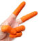100个/包 乳胶防滑手指套 乳胶材质 大号 橘色