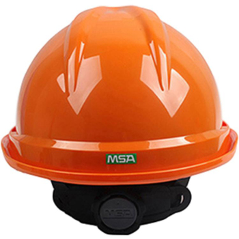 梅思安 V-Gard 500豪华型有孔安全帽配超爱戴帽衬 10172478 V型 透气型 橙色
