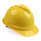 梅思安 V型 500PE豪华型有孔安全帽配一指键帽衬 10146612 黄色