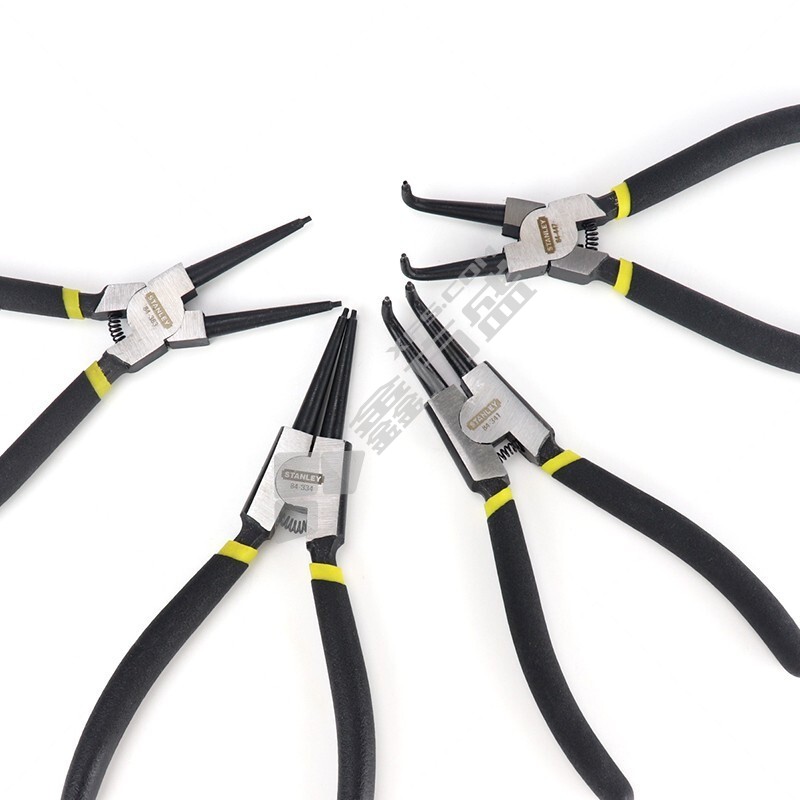 史丹利 德式轴用弯嘴 卡簧钳 7" 84-341-23