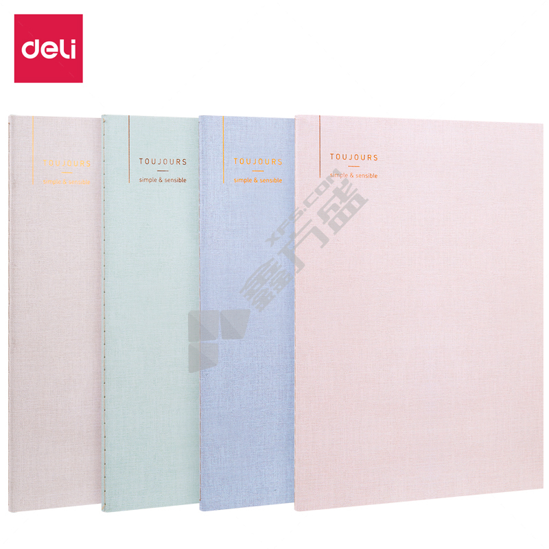 得力deli 缝线本FB560浅调 彩色 B5 60页 FB560