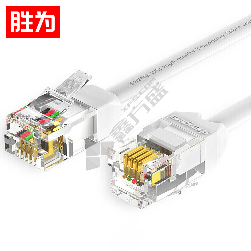 胜为shengwei 电话线 4芯 200米/盘 TEC-2200 4*0.4平方 白色