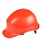 代尔塔 高密度聚丙烯经济款锆石1型PP安全帽 102011 红色 8点LDPE内衬