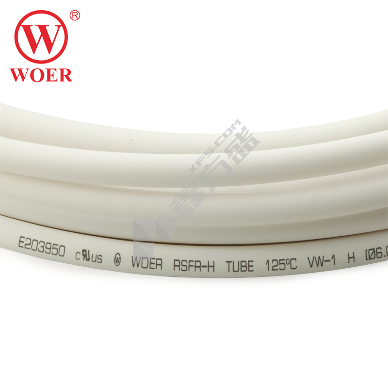 沃尔 白色热缩管 H管 12/6mm 白色 125℃