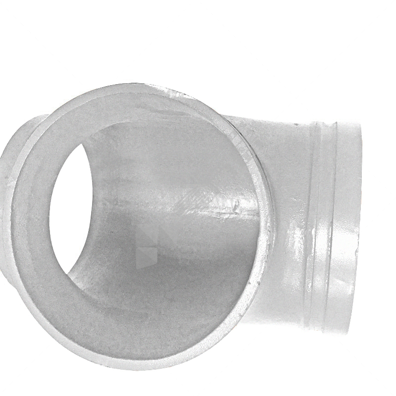 建支 沟槽正三通 内外涂塑银 φ165 DN150