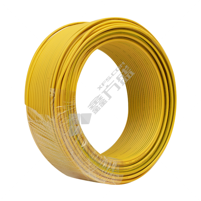 南牌 100米 低烟无卤阻燃A类耐火塑铜电线 WDZAN-BYJ 450/750V 1*10平方 黄色