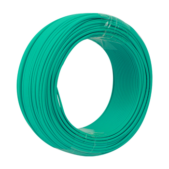 五彩 100米 阻燃A类塑铜电线 ZA-BV 450/750V 1*6平方 绿色