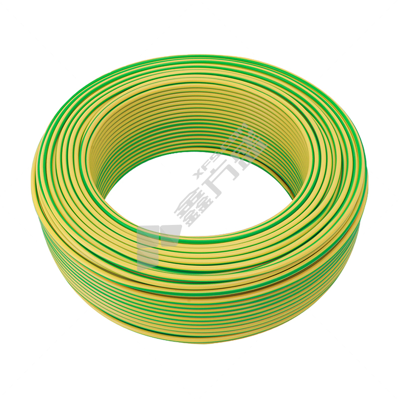 上上 100米 阻燃A类塑铜电线 ZA-BV 450/750V 1*35平方 黄绿色