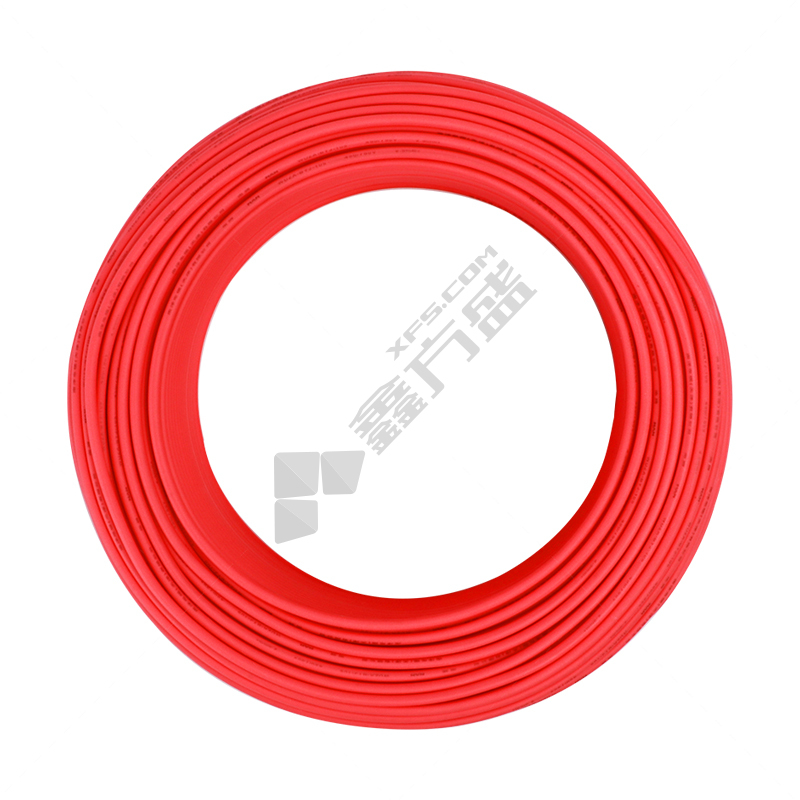 远东电缆 100米 耐火塑铜电线 N-BV 450/750V 1*4平方 红色