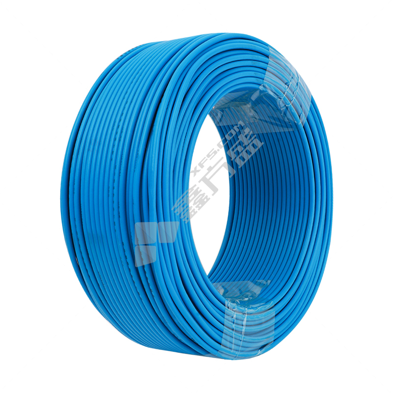 远东电缆 100米 阻燃A类塑铜电线 ZA-BV 300/500V 1*1平方 蓝色