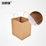 安赛瑞 手提牛皮纸袋 21*15*27cm 本色