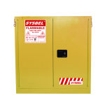 西斯贝尔 黄色自动门易燃液体自闭门安全储存柜 30Gal 114L 黄色 自动门WA810301 112x109x46cm