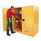 西斯贝尔 易燃液体安全储存柜油桶型双门手动 55Gal 207L 黄色 手动 一桶型WA810550 165x86x86cm