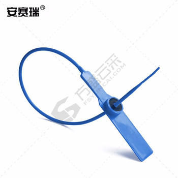 安赛瑞 铅封塑料封条 23486 全长28cm 蓝色