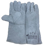 捷泰克 J10-2112 全皮电焊手套 40cm 灰色