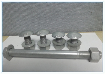 4.8S 粉镀波形护栏连接螺栓 M20 190mm 灰 7047